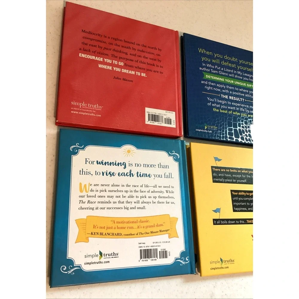 Self-Help Success Books Business Goals Attitude Lot of 6 Simple Truths HC Guides